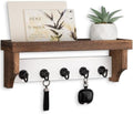 Key and Mail Holder Wall Mount, Mail Organizer with 5 Key Hooks by Lucundm