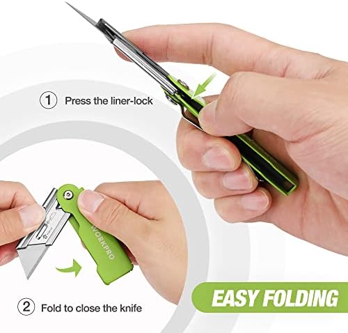 WORKPRO 3-Pack Folding Utility Knife Set - Image 2