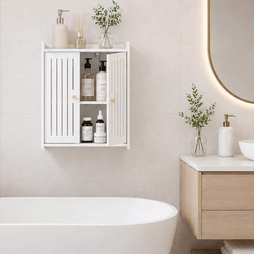 HAYOFAMY 3-Tier Wall Bathroom Storage Cabinet 7.9" D x 15.7" W x 15.7" H - Image 2