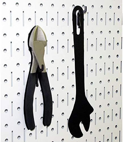 Wall Control 30-WRK-400WB Standard Workbench Metal Pegboard Tool Organizer,White/Black - Image 7