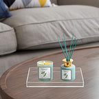 Acrylic Bathroom Tray for Counter, Handmade Clear Trays Sturdy Organizer for Cup, Sponge, Soap, Plant (Medium, Clear) - Image 7