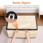 Lifewit 6 Pack Clear Clothes Storage Bags, 90L Blanket Storage with Zipper - Image 6