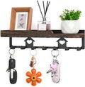 lucdnc Key Holder for Wall Mounted with Tray, 7 Hooks & Wood Shelf by WelcometoLUCDNC
