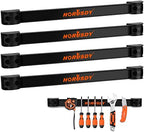 HORUSDY 12" Magnetic Tool Holder Strip, 4-Pack Tool Magnet Bar for Garage Organization, Shop Organization, Mounting Screws Included by HORUSDY