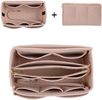 ZTUJO Purse Organizer Insert, Felt Bag Organizer with Metal Zipper, Handbag & Tote Shaper, For Speedy Neverfull Tote, 7 Sizes - Image 5