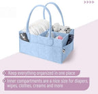 Mr. Pen- Baby Diaper Caddy Organizer, Sky Bliss - Image 4