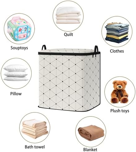 king comforter storage bag,blanket organizer with zipper 95L (2pack) - Image 2