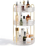 Large Capacity Rotating Makeup Organizer Perfume Stand Holder, 3 Tier Clear by Anyoifax