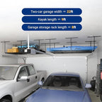 FLEXIMOUNTS 4x8 Overhead Garage Ceiling Storage Rack Organization, Black - Image 5