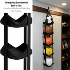 Garage Ball Storage Sports Equipment Organizer Holder Toy Organizers For Basketball, Soccer, Volleyball, Football， Vertical Hanging Storage，Space-Saving,Home Gym Decor,Yoga Mat Holder (2, deep black) - Image 4
