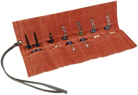 Knife Display Bag with 12 Slots Pocket Knives,Folding Knife Holder Organizer,Tactical Outdoor for EDC Mini Knife Bags,Knives Roll Collection Protector Bag - Image 3