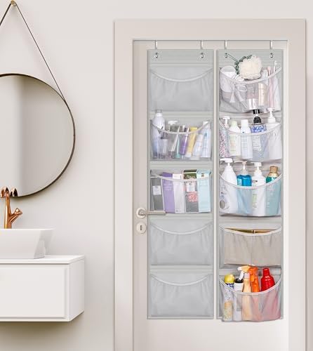 KEETDY Over the Door Organizer Storage for Closet with 5 Pockets Organizer for Bedroom Bathroom, 2 Pack - Image 7