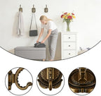 Antique Gold Coat Hooks,Dragon Design Heavy-Duty Wall Mounted Purse Hook, Unique Vintage Wall Hooks for Coats, Hats, Keys, Towels Bags, Decorative Bathroom Entryway Organizer,Set of Three - Image 3