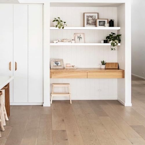 QEEIG Floating Shelves for Wall 55.1" Extra Long - Wall Mounted Shelf Bathroom Kitchen Living Room Bedroom Farmhouse Home Decor Display Bookshelf Large 55.1 x 9.3 inch Set of 2, White (008-140W) - Image 5
