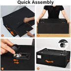 Freebat Under Bed Storage with Wheels 2 Pack, Underbed Container - Image 3