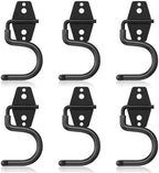 HUPBIPY 6 Pack Metal Garage Hooks, Heavy Duty S Hooks Tool Hangers for Garage Wall, Shed, Garden Storage Organizer by HUPBIPY