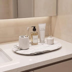 Oval Marble Tray, 11"x7.9" Bathroom Vanity Tray for Perfume Jewelry Candles - Image 7