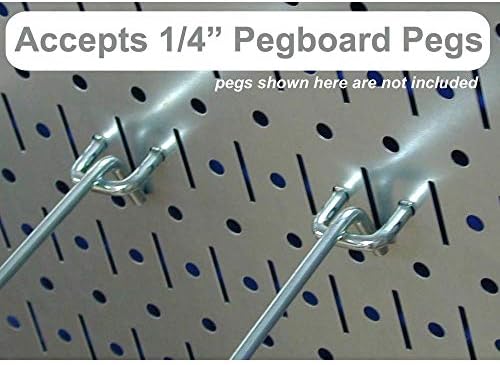 Wall Control 30-WRK-400WB Standard Workbench Metal Pegboard Tool Organizer,White/Black - Image 4