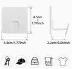 Adhesive Shower Hooks for Inside - Extra Sticky Razor Holder, White 6 Pack - Image 3