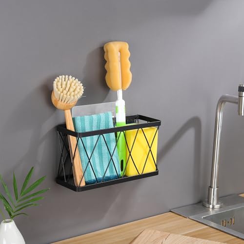YIGII Cutting Board Holder + 3 Pack Adhesive Cabinet Door Organizer, Black Lid Storage Organizer with, Space Saving Lid Holder for Tupperware Storage Inside Cabinet, Pantry, Kitchen, Bathroom - Image 5