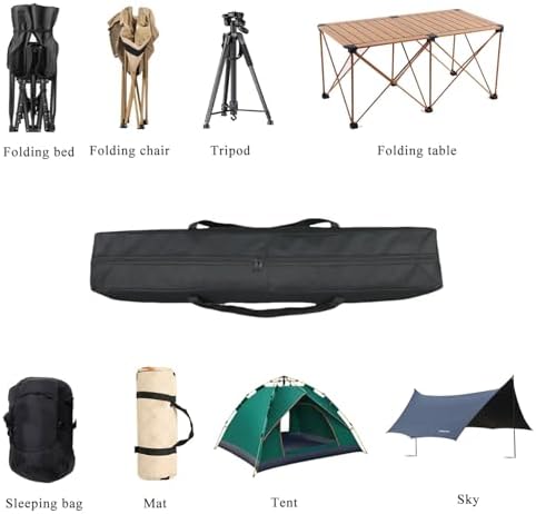 Heavy Duty Water-Resistant Long Duffle Bag - XL Canopy & Roof Tent Storage Organizer for Poles, Grill Tools, Hammock & Fishing Rods with MOLLE Straps (35''(L) x7.87''(W) x7.87''(H)) - Image 5