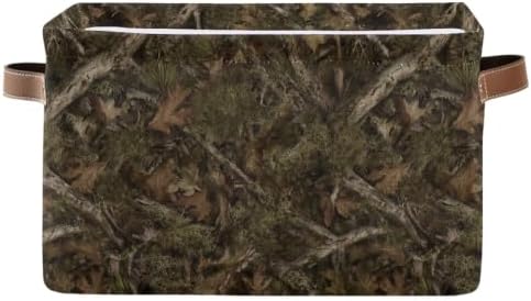 Camouflage Rectangular Storage Basket Organizer Bin Shelf Baskets For Clothes Gifts For Home Office Dorm by Bzocm