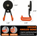 MUTUACTOR Upgraded Magnetic Hooks,4-Pack Heavy Duty Magnetic Garage Hook for Hanging,Φ2.59” 20lbs Magnet Garage Storage System Hooks to Securely Organize Toolboxes, Drill Drivers, Garden Hoses Shovels - Image 5