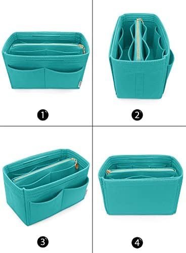 LEXSION Felt Purse Organizer Insert, Tote Bag Shaper Dividers with 5 Sizes - Image 3