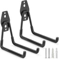2 Pack Garage Hooks Heavy Duty Storage Organizer Wall Mount Power and Garden Tool Hangers, for Hanging Ladders, Ropes, Hose, Bulk Items by LUPYJI