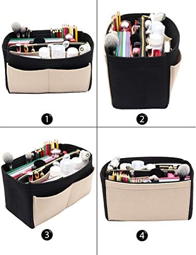 LEXSION Felt Purse Organizer Insert, Tote Bag Shaper Dividers with 5 Sizes - Image 4