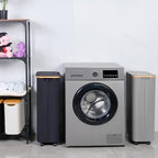 iEGrow 75L Slim Laundry Hamper with Wheels,Clothes Hamper for Laundry,Laundry Basket with Lid & Inner Bag,for Laundry Room, Bedroom, Dormitory Organization,Black - Image 4
