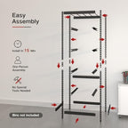 FERO 27 Gallon Tote Storage Rack, Heavy-Duty Storage Bin Rack Organizer, 5-Tier Standing Storage Bin Shelves, 250 lb Capacity, Maximize Space for Garage, Warehouse, Utility(Totes Not Included) - Image 7