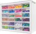 IRIS USA 24-Drawer Plastic Storage Cabinet, Teacher Toolbox, White by IRISUSA