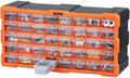 VEVOR 40-Drawer Storage Organizer, Plastic, Drawer Storage Cabinet for Garage Organization, Stackable Small Parts Organizer, Wall-Mounted Toolbox, for Hardware, Beads, Screws, Crafts, Building Bricks by VEVOR