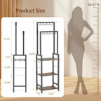 Tall Purse Organizer with Double Rods: Visible Backpack Handbag Storage - Image 6