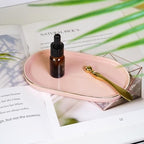 Ceramic Jewelry Dish, Perfume Vanity Tray, 7x4 Decorative Catch All Bowl for Trinket Key Ring, Small Bathroom Counter Tray, Soap Tray for Kitchen Sink (Pink) - Image 4