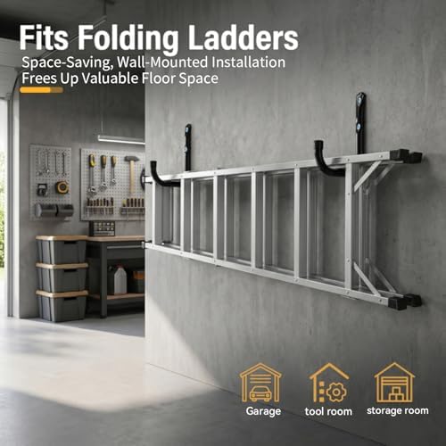 Ladder Storage Hook, Garage and Garden Storage Utility Hook, Heavy Duty Jumbo Arm Hanger - Image 6