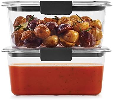 Rubbermaid Brilliance BPA-Free Food Storage Containers, Medium Deep, 4.7 Cup, Airtight & Leak-Proof, Microwave & Dishwasher Safe, 4 Count (Pack of 2) - Image 4