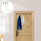 FYY Over the Door Hooks, Single-Hanger 4 Pack, Fits Doors 1 3/8" Beige - Image 6