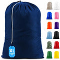 Handy Laundry XL Nylon Laundry Bag 30"x40", 60 lb Capacity, Navy Blue by Handy+Laundry