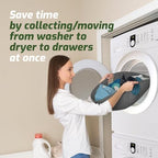 Laundry Turtle Collapsible Laundry Basket for Washer & Dryer (Grey, Small) - Image 2