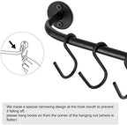 Mkono Wall Mounted Mug Holder, Coffee Cup Hanger Rack with 10 Hooks, 2 Pack - Image 4