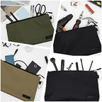 COREFLEX Premium Tool Pouch Zipper Bag, Small Tool Bag, Multipurpose Storage pouch, Heavy duty Flat Bottom Tool bag with YKK Zipper (3 pack Large 12inch) - Image 5