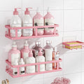 Youvip Shower Caddy, Pink, Adhesive No Drill Bathroom Organizer by YOUVIP