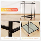 120L Laundry Sorter 2 Section, Rolling Laundry Basket with Wheels ＆ Lid - Image 5