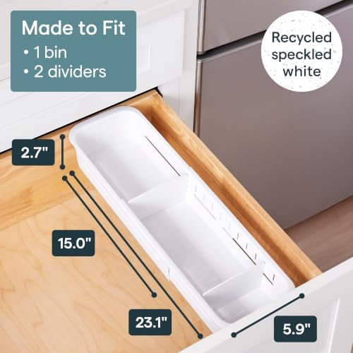 YouCopia DrawerFit Sliding Drawer Sorter, Adjustable Drawer Organizer - Image 5