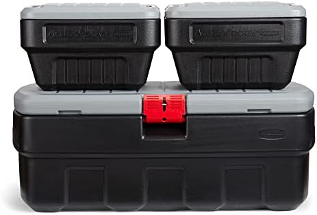 Rubbermaid ActionPacker️ 48 Gal with 8 Gal Containers Nested, Lockable Storage Bins, Industrial, Rugged Storage Container Bundle with Lids - Image 4