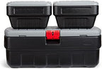 Rubbermaid ActionPacker️ 48 Gal with 8 Gal Containers Nested, Lockable Storage Bins, Industrial, Rugged Storage Container Bundle with Lids - Image 4