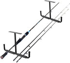 Overhead Garage Storage Hooks, Heavy Duty Ceiling Mount Rack, 2 Pack Black - Image 5