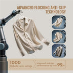 Sishynio Velvet Hangers 30 Pack, Slim Flocked Clothes Hangers White - Image 3